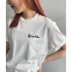 ショッピングボーダー tシャツ Tシャツ レディース 「GYMPHLEX/ジムフレックス」 コットンジャージー ワンポイントロゴ刺繍Ｔシャツ
