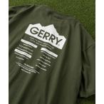 tシャツ Tシャツ メンズ 「GERRY/ジェリー」ワンポイントミニロゴ刺繍＆バックブランドロゴ プリントデザイン クルーネック ヘビーウェイト半袖T