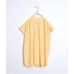 ワンピース たくさんギャザーのストライプシャツワンピース キッズ 子供服 女の子