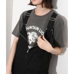 ショッピングLION レディース tシャツ Tシャツ MIXTA / ミクスタ MOUNTAIN LION