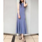 ワンピース ナローシルエットニットワンピース