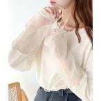 tシャツ 今っぽいスタイリングに導く。スリーブ切替シアートップス レディース