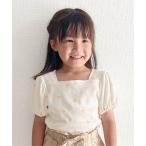 tシャツ スクエアネックパフTシャツ_一部WEB限定カラー キッズ 子供服 女の子