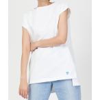 ショッピングレディ 夏 tシャツ LONG SLIT SLEEVELESS BOAT NECK P.O. ロング スリット スリーブレス ボートネック プルオーバー レディー