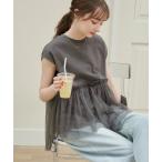 tシャツ ペプラム ノースリーブ TEE レディース