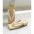 ショッピング下駄 桐下駄 日本製 角型右近白木 ニコアンティーク（SS） レディース