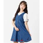 ジャンパースカート チェリーモチーフジャンスカ キッズ 子供服 女の子