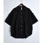 シャツ flower pattern fringe shirt/花柄 フリンジ シャツ/半袖シャツ メンズ