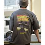 tシャツ Tシャツ メンズ 「BACK TO THE FUTURE ＆ E.T ＆ JAWS」別注 ピグメント加工ヴィンテージライクデザイン ビッグシ