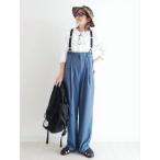サロペット オーバーオール 「 notch.by yui 」サスペンダー付きハイウエストパンツ  Ｓ／Ｓ レディース