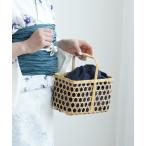 かごバッグ カゴバッグ 竹かごバッグ+日本製注染生地あずま袋セット utatane かごめ 楊柳