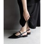 パンプス 「SETUP7」ポインテッドトゥストラップミュール SCCH538