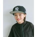 帽子 キャップ キッズ 「NEW ERA」ニューヨーク・ヤンキース ネイビー ダークグリーンバイザー / Youth 9FIFTY