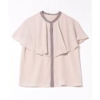 ブラウス シャツ ケープ風ブラウス レディース