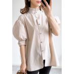 ブラウス シャツ 「ZOZO限定」プチフリルナロータイハーフスリーブブラウス レディース