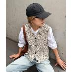 ショッピングエピ ベスト ジレ 「ハンドウォッシャブル」ミックスネップVニットベスト レディース