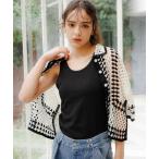 タンクトップ ノースリーブ シャーリングタンク / 118345 レディース