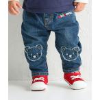 パンツ ミキハウスベア デニムパンツ キッズ 子供服 男の子 女の子