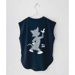 tシャツ TOM&JERRY トムとジェリー ノースリーブ キャラクタープリント Tシャツ キッズ 子供服 男の子 女の子
