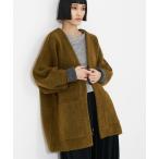 ショッピングドゥ コート アウター 袖ボリュームニットコート レディース