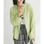 ブラウス シャツ ワッシャーシアーシャツ レディース