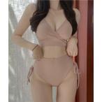  купальный костюм боковой лента черный Stop бикини женский 