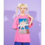 ショッピングシャツ tシャツ Tシャツ レディース Night angel ビッグＴシャツ