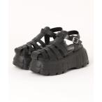 サンダル 「厚底」ボリュームソールグルカサンダル　389 レディース