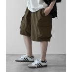 カーゴパンツ 「RUUBON」water repellent half cargo pants / 撥水ハーフカーゴパンツ メンズ レディース