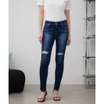 ジーンズ デニム デニムパンツ AZUL DENIM/クラッシュスキニーデニム レディース