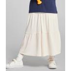 スカート 速乾 ロング ティアードキュロット キッズ 子供服 女の子