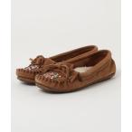 ショッピングミネトンカ 「Minnetonka」 ビジューモカシンシューズ US7 ベージュ レディース