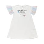 ワンピース レインボースリーブワンピ キッズ 子供服 女の子