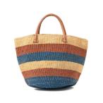 ショッピングカゴバッグ バッグ カゴバッグ レディース BEAMS BOY / BORDER SISAL BAG M