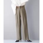 スラックス パンツ スタイルアップ ハイウエストスラックスパンツ レディース