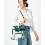 トートバッグ バッグ レディース CLEAR SMALL N/S TOTE クリア/グリーン