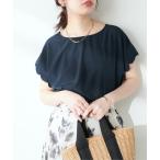 シャツ ブラウス 「WEB限定」ねじり＆スカラップドット柄ブラウス レディース