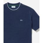 tシャツ 配色リブニットインディゴ鹿の子 半袖Tシャツ メンズ レディース
