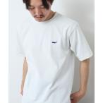 tシャツ Tシャツ メンズ 「吸水速乾・UVカット」クジラ刺しゅう クルーネックTシャツ