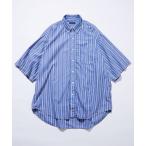 ショッピングダウン シャツ ブラウス メンズ NAUTICA/ノーティカ Faded S/S Shirt (Broadcloth Stripes)/フェイデッド ショート