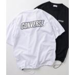 tシャツ Tシャツ メンズ 「CONVERSE/コンバース」チャックテイラー スニーカーBIGイラスト＆ブランドネームBIGロゴデザイン スピンドルコ