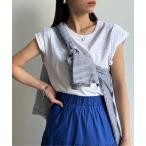 tシャツ 接触冷感フレンチスリーブプルオーバー レディース