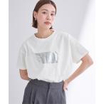 tシャツ 箔プリントTシャツ レディース