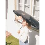 ショッピング傘 レディース 折りたたみ傘 遮光＆UV　CUT　フリル折りたたみ傘 レディース