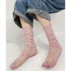  носки [OKUOKU 0909] прозрачный носки точка рисунок oku-socks-587449803993-5 Y женский 