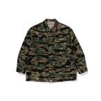 シャツ ブラウス メンズ TIGER CAMO MILI