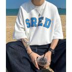 tシャツ ビッグシルエット アーチロゴプリント 半袖Tシャツ メンズ レディース