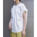 tシャツ 袖タック 半袖Tシャツ レディース