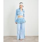 スカート ANNA SUI NYC レイヤードデニ�