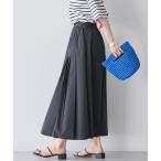 スカート 接触冷感タックフレアスカート